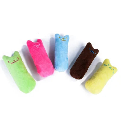 Interactive Plush Catnip Cat Toy – Teeth Grinding & Chewing Vocal Kitten Toy