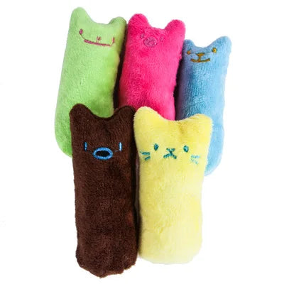 Interactive Plush Catnip Cat Toy – Teeth Grinding & Chewing Vocal Kitten Toy