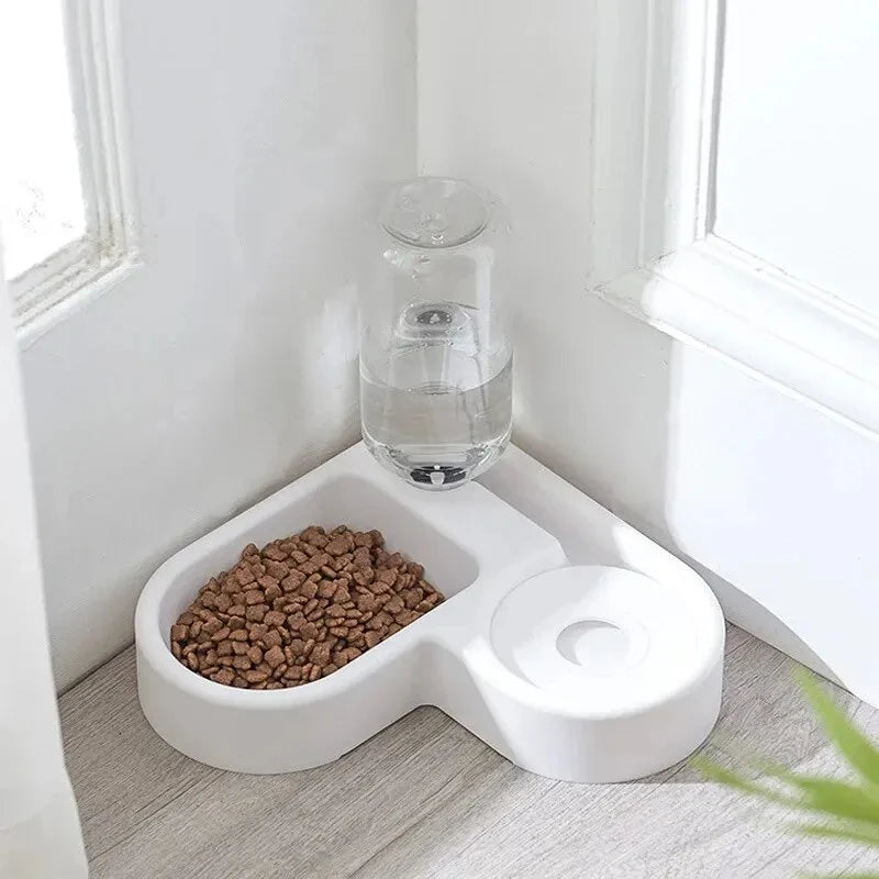 Automatic Waterer & Food Bowl Set | Moisture-Proof Pet Feeder