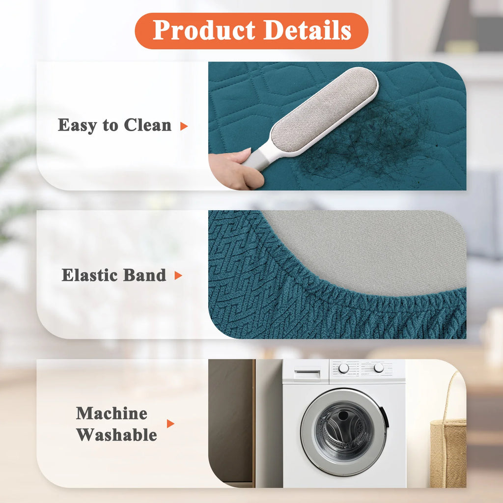 Replacement Waterproof Dog Bed Cover | Washable Quilted Pet Protector