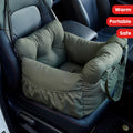 Dog Car Travel Bed with Safety Straps | Washable Non-Slip Booster Seat