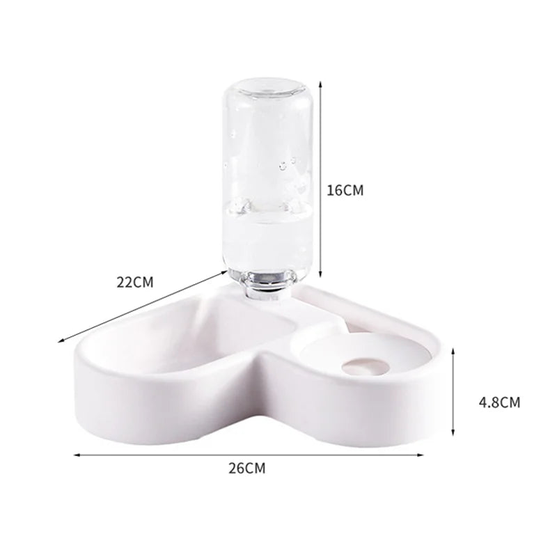 Automatic Waterer & Food Bowl Set | Moisture-Proof Pet Feeder