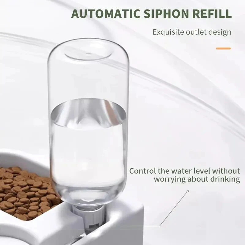 Automatic Waterer & Food Bowl Set | Moisture-Proof Pet Feeder