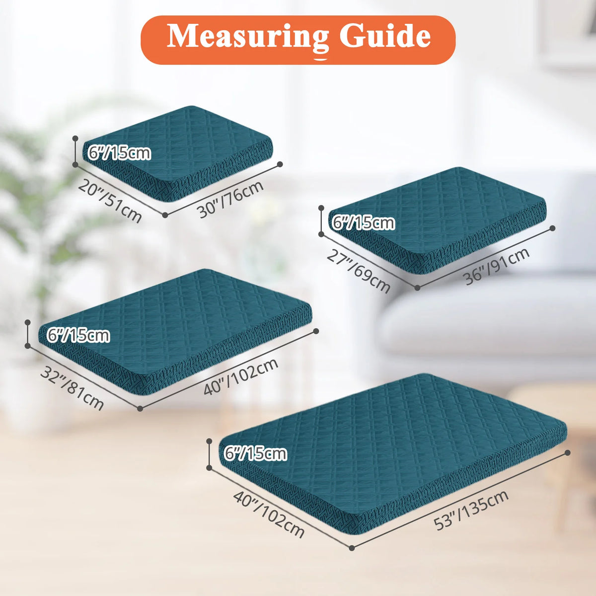 Replacement Waterproof Dog Bed Cover | Washable Quilted Pet Protector