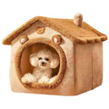 Soft Indoor Pet House Tent & Bed | Washable Cushion for Dogs & Cats