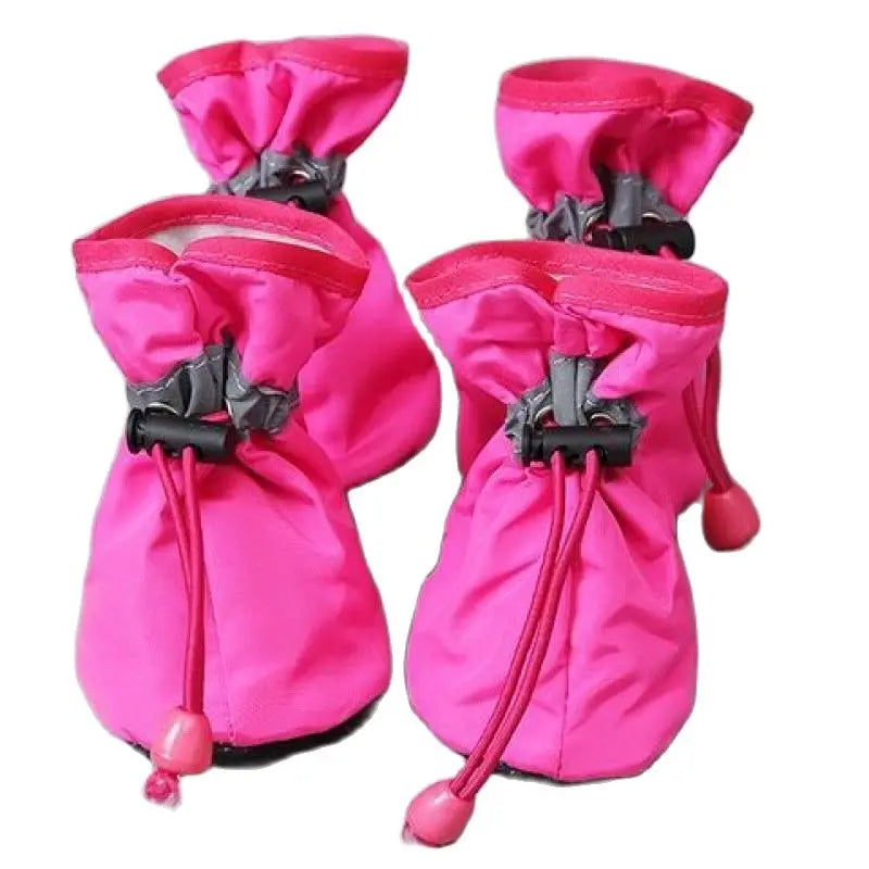 4-Pack Waterproof Pet Rain Boots | Non-Slip Shoes for Cats & Dogs (68 chars)